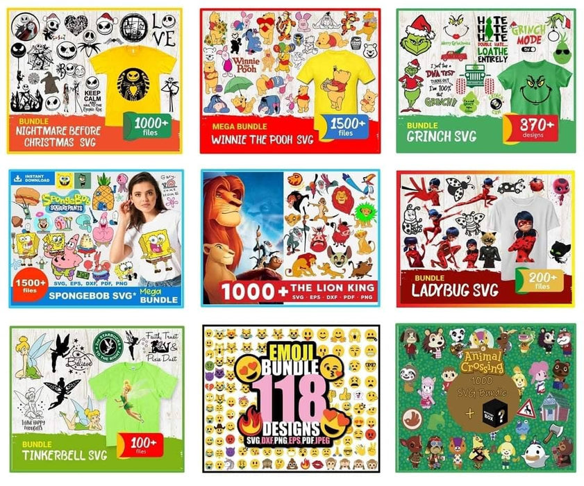 80,000+ Sticker Cutting Design MEGA-Bundle