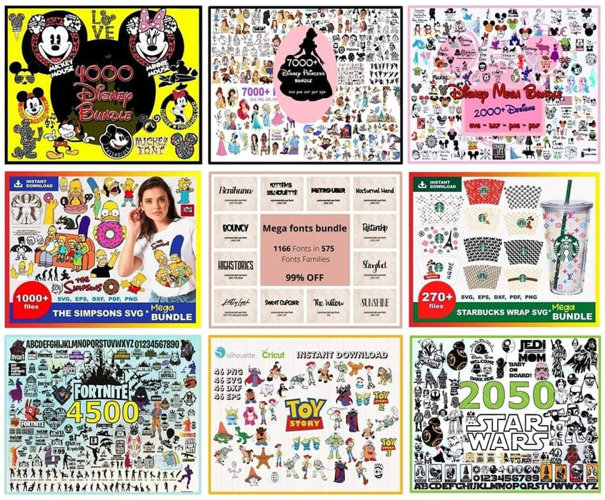 80,000+ Sticker Cutting Design MEGA-Bundle