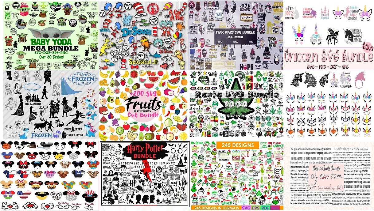 80,000+ Sticker Cutting Design MEGA-Bundle